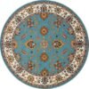 | Persian / Iranian Classical Hand Tufted Round shaped Carpet & Area Rug for Living Room, Bedroom and Hall | Premium quality Qualeen |