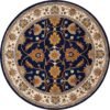 | Persian / Iranian Traditional Hand Tufted Round shaped Carpet & Area Rug for Living Room, Bedroom and Hall | Premium quality Qualeen |